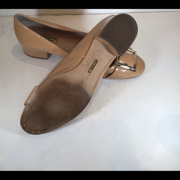 LOUISE ET CIE PATENT LEATHER BUCKLE LOAFERS SZ 10 - Picture 10 of 11